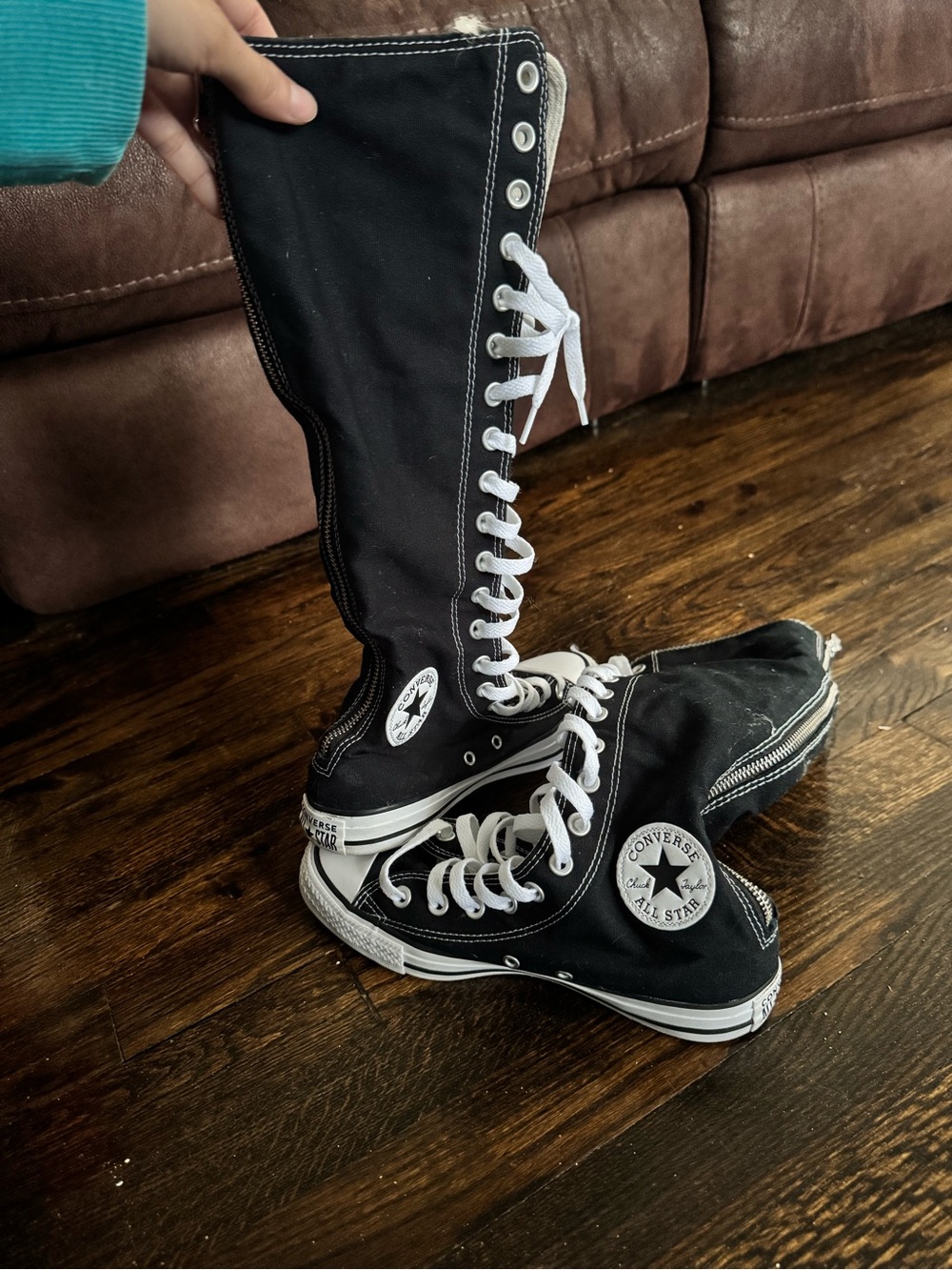 Converse Chuck Taylor All Star XX-Hi Knee-High Sneaker - Black / White